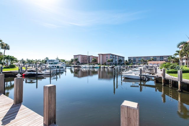 911 Gardenia Dr Unit 252, Delray Beach, FL 33483 - dock area featuring a water view