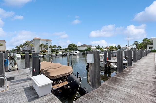 911 Gardenia Dr Unit 252, Delray Beach, FL 33483 - dock area with a water view