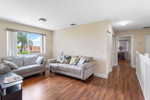 6815 Farragut Ln, Boynton Beach, FL 33437 - living room with wood finished floors and baseboards