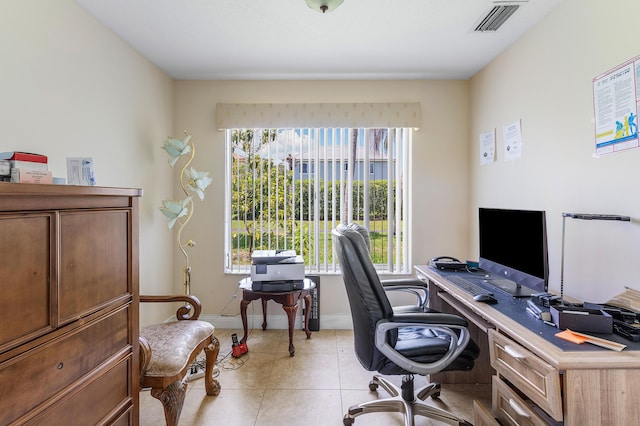 6815 Farragut Ln, Boynton Beach, FL 33437 - office area featuring baseboards and light tile patterned floors