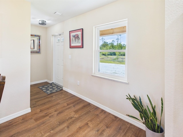 32801 US Highway 441 13 & 14, Okeechobee, FL 34972 - foyer featuring baseboards and wood finished floors