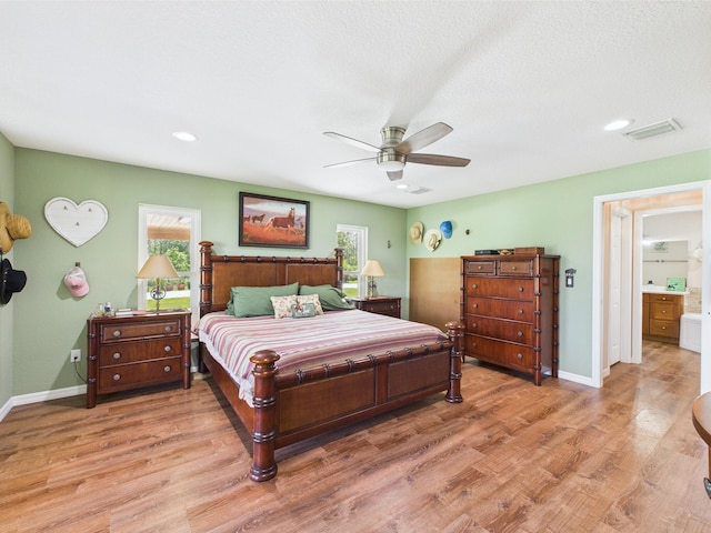32801 US Highway 441 13 & 14, Okeechobee, FL 34972 - bedroom with wood finished floors, baseboards, a ceiling fan, and recessed lighting