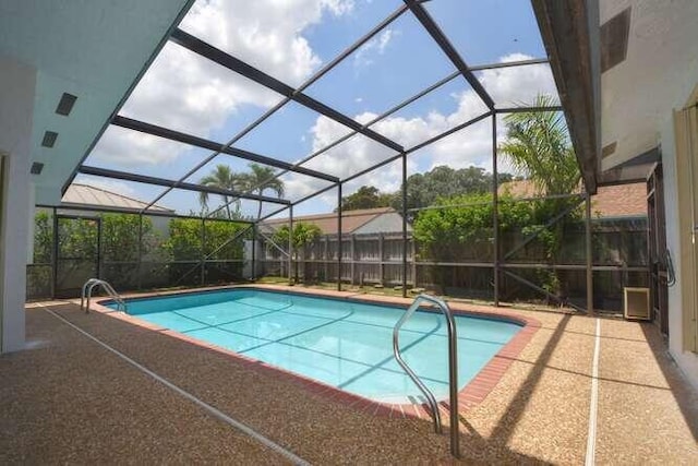 11405 Whisper Lake Way, Boca Raton, FL 33428 - view of pool featuring glass enclosure and a patio area