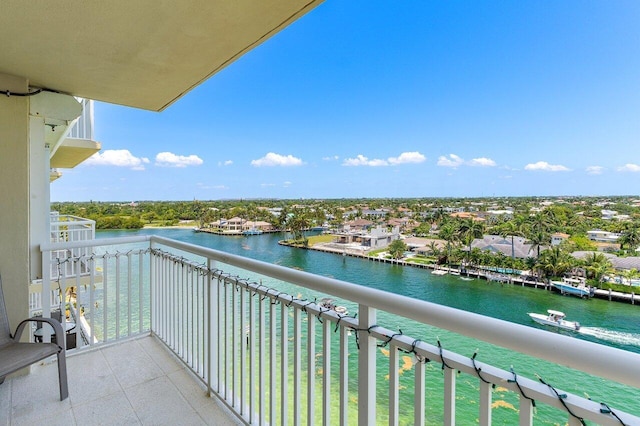 2611 N Riverside Dr Unit 908, Pompano Beach, FL 33062 - balcony with a water view