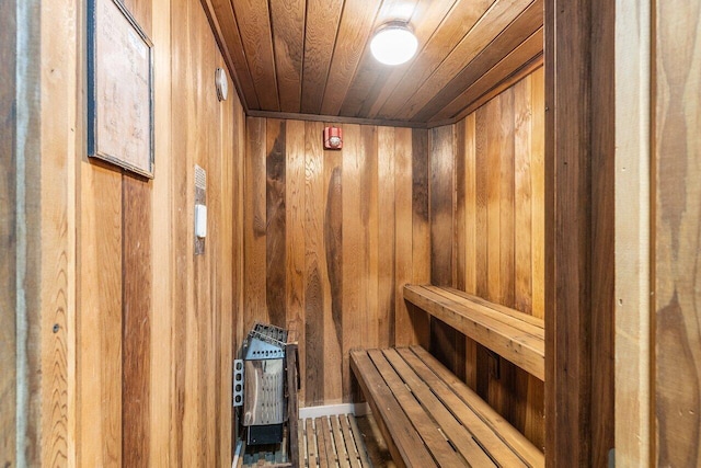 2611 N Riverside Dr Unit 908, Pompano Beach, FL 33062 - sauna / steam room with wooden ceiling and wooden walls