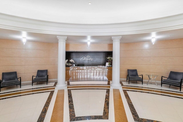 610 Clematis St Unit 236, West Palm Beach, FL 33401 - reception with ornate columns