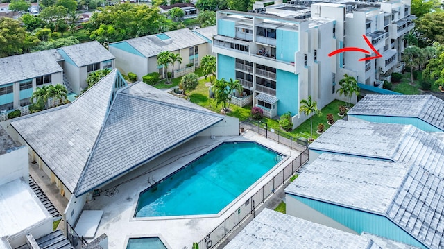 2029 NW 46th Ave Unit E204, Lauderhill, FL 33313 - aerial view of a pool