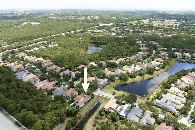 1081 Vintner Blvd, Palm Beach Gardens, FL 33410 - aerial view of property's location featuring a large body of water and nearby suburban area