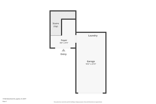 17166 Waterbend Dr Unit 210, Jupiter, FL 33477 - floor plan / room layout