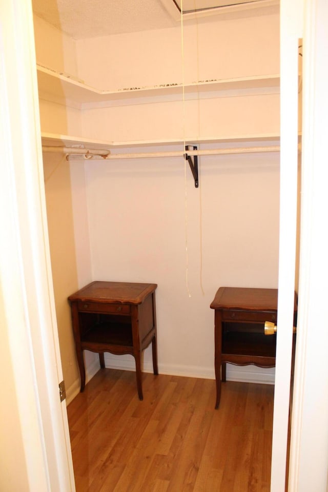540 High Point Dr Unit A, Delray Beach, FL 33445 - spacious closet with light wood-style floors and attic access