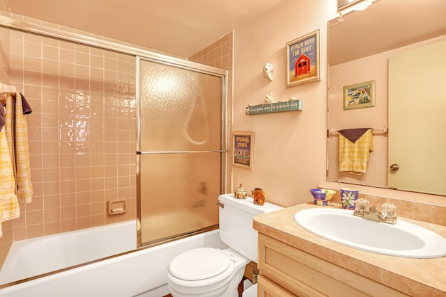 7430 S Ocean Dr Unit 319, Jensen Beach, FL 34957 - full bath with toilet, vanity, and combined bath / shower with glass door