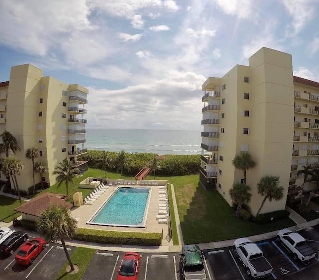 7430 S Ocean Dr Unit 319, Jensen Beach, FL 34957 - community pool featuring a water view