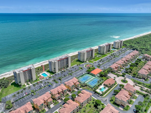 7430 S Ocean Dr Unit 319, Jensen Beach, FL 34957 - aerial overview of property's location featuring a large body of water and apartment complex / building