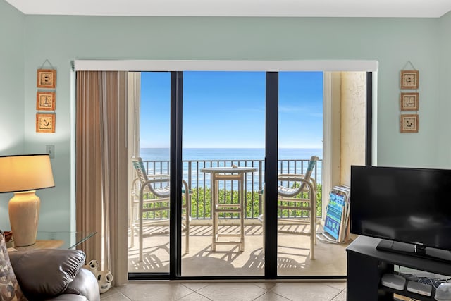 7430 S Ocean Dr Unit 319, Jensen Beach, FL 34957 - entryway with tile patterned flooring