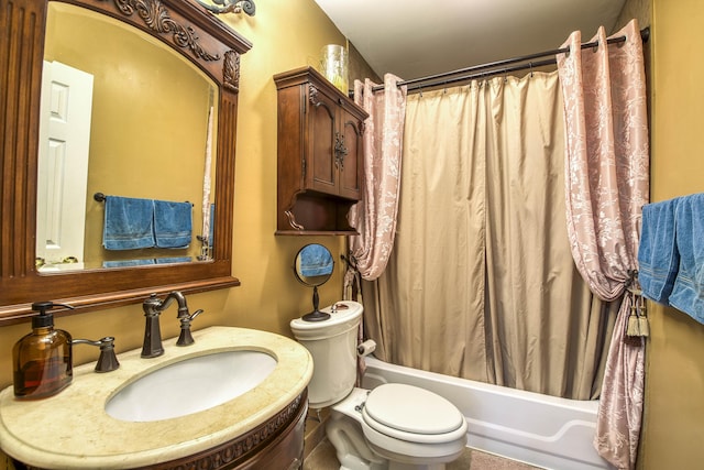 11033 67th Pl N, The Acreage, FL 33412 - full bathroom with a sink, toilet, and shower / bath combo with shower curtain