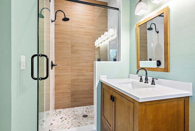 18081 SE Country Club Dr Unit 370, Tequesta, FL 33469 - bathroom with a stall shower and vanity