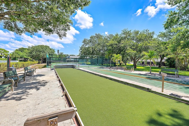 18081 SE Country Club Dr Unit 370, Tequesta, FL 33469 - view of property's community featuring a bocce ball area and shuffleboard