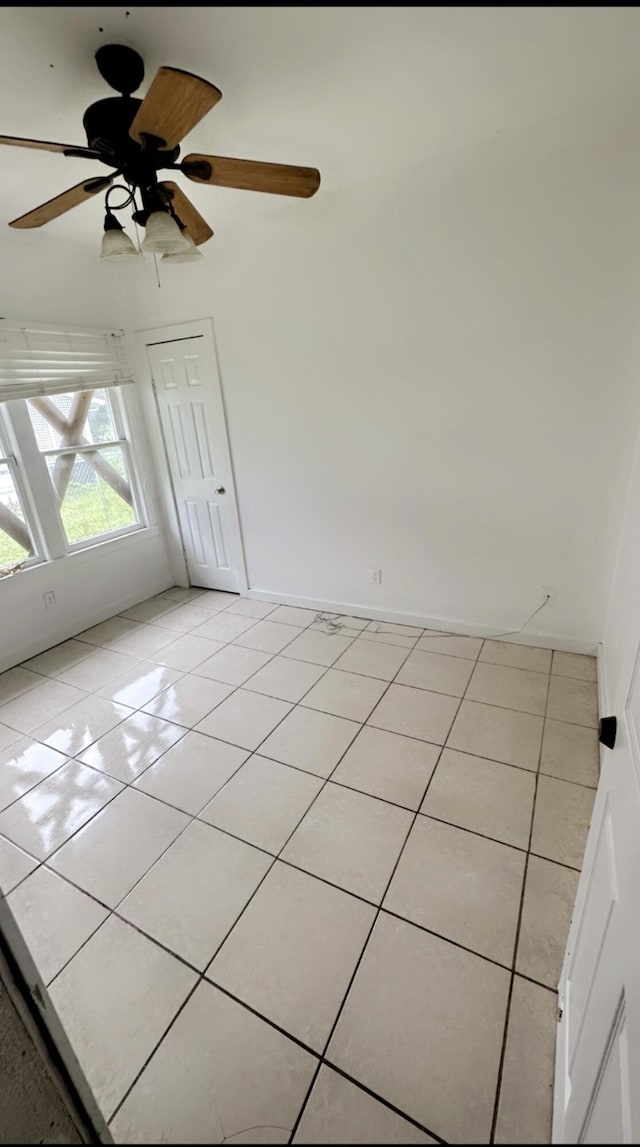 119 S 13th St, Fort Pierce, FL 34950 - unfurnished room with light tile patterned floors and ceiling fan
