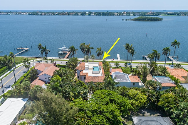 3309 S Flagler Dr, West Palm Beach, FL 33405 - bird's eye view of a nearby body of water