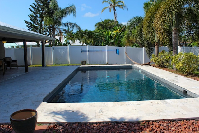 2182 SE Bersell Rd, Port Saint Lucie, FL 34952 - view of pool with a patio area and a fenced backyard
