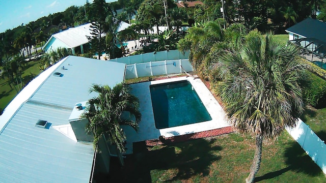 2182 SE Bersell Rd, Port Saint Lucie, FL 34952 - drone / aerial view of a pool area