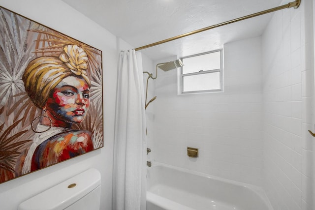 3570 S Ocean Blvd Unit 506, South Palm Beach, FL 33480 - bathroom with shower / bath combination with curtain and toilet