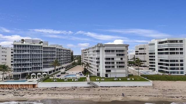 3570 S Ocean Blvd Unit 506, South Palm Beach, FL 33480 - view of apartment building / complex featuring a water view