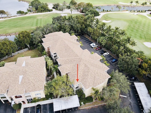 6511 Emerald Dunes Dr Unit 308, West Palm Beach, FL 33411 - aerial view of property and surrounding area featuring a golf course and a large body of water