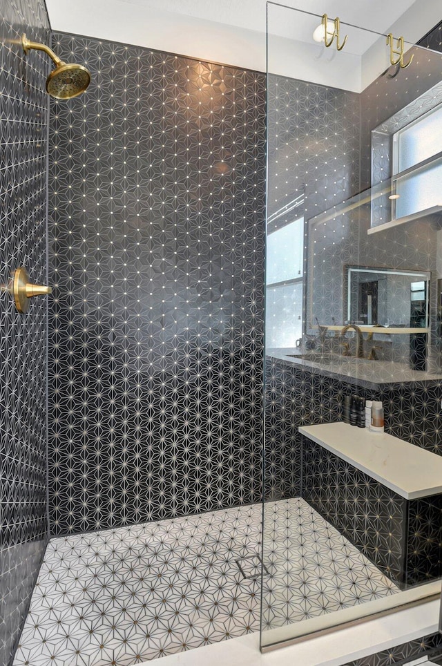 9800 Stover Way, Wellington, FL 33414 - full bathroom featuring a tile shower