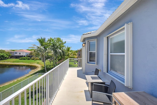 9800 Stover Way, Wellington, FL 33414 - balcony featuring a water view
