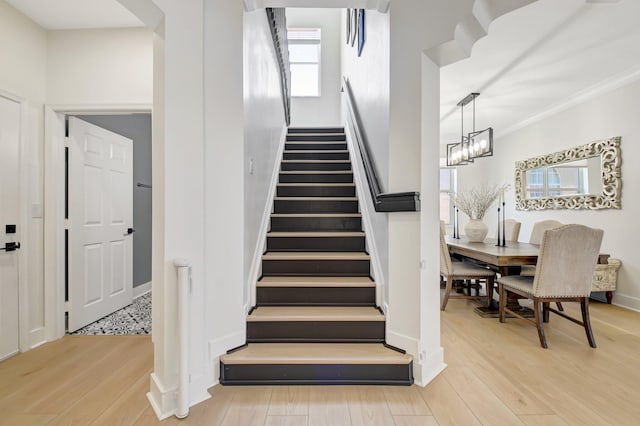 9800 Stover Way, Wellington, FL 33414 - stairs featuring wood finished floors and baseboards