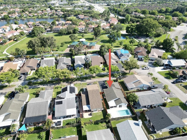 8421 SW 41st Ct, Davie, FL 33328 - aerial view of property and surrounding area featuring nearby suburban area and a nearby body of water