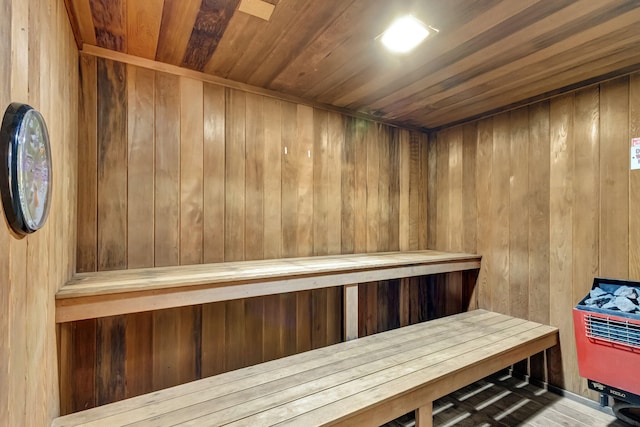 3640 N Ocean Dr Unit 427, Singer Island, FL 33404 - sauna / steam room featuring wood walls and wooden ceiling