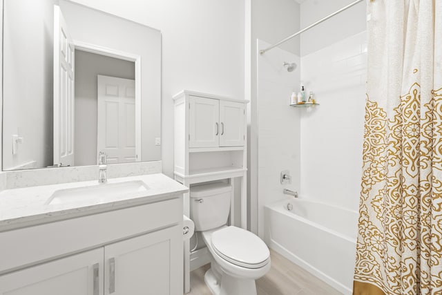 19404 Broad Shore Walk, Loxahatchee, FL 33470 - bathroom featuring shower / tub combo, toilet, and vanity