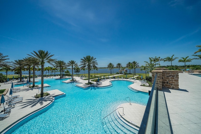 19404 Broad Shore Walk, Loxahatchee, FL 33470 - community pool featuring a patio