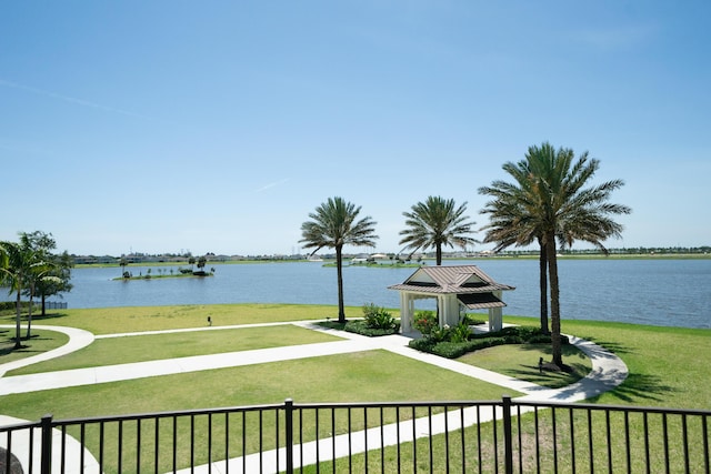 19404 Broad Shore Walk, Loxahatchee, FL 33470 - water view featuring a gazebo