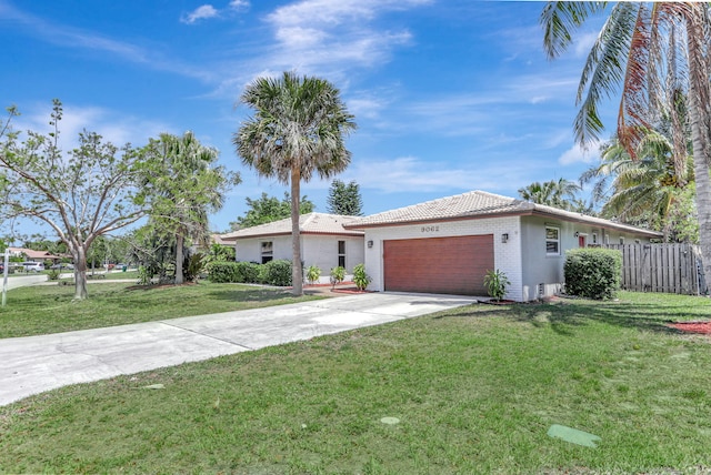 9062 NW 20th Mnr, Coral Springs, FL 33071 - single story home featuring a garage, concrete driveway, a tile roof, and brick siding