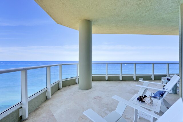 5050 N Ocean Dr Unit 1701, Singer Island, FL 33404 - balcony with a water view