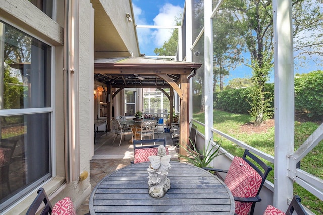 8127 Playa Del Sur Blvd, Lake Worth, FL 33467 - deck with outdoor dining area and a patio area
