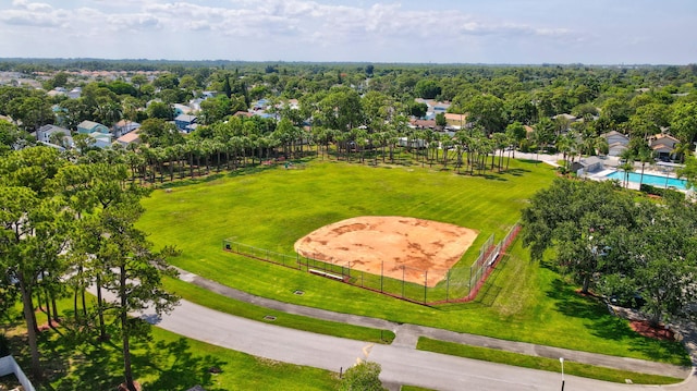 1413 Amaryllis Ln, West Palm Beach, FL 33415 - bird's eye view of a pool