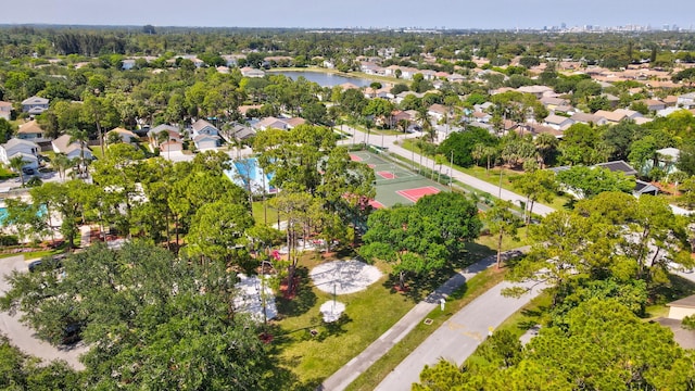 1413 Amaryllis Ln, West Palm Beach, FL 33415 - aerial perspective of suburban area featuring a nearby body of water