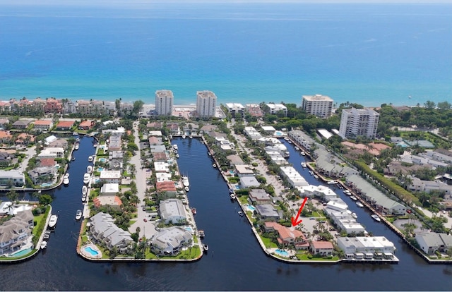 1005 Russell Dr # 2, Highland Beach, FL 33487 - bird's eye view of a nearby body of water