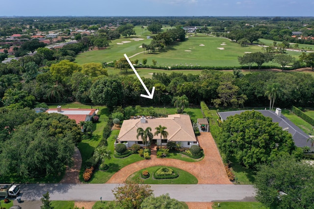 4164 Saint Andrews Dr, Boynton Beach, FL 33436 - view of property location with a local golf course and a tree filled landscape