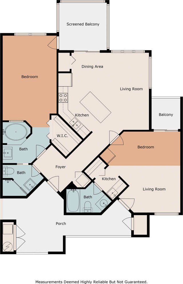 9927 Perfect Dr Unit 108, Port Saint Lucie, FL 34986 - floor plan / room layout