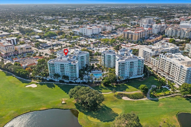 550 SE Mizner Blvd Unit B206, Boca Raton, FL 33432 - bird's eye view of a golf club and a large body of water