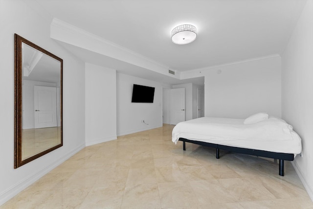550 SE Mizner Blvd Unit B206, Boca Raton, FL 33432 - bedroom featuring crown molding and baseboards