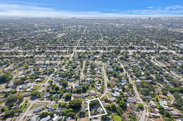 1517 NW 12th Ave, Fort Lauderdale, FL 33311 - aerial view of property's location with nearby urban area and property boundaries highlighted