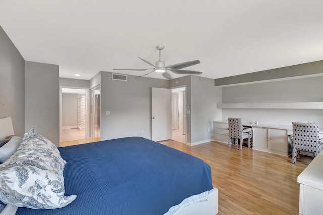 5876 Regal Glen Dr Unit 103, Boynton Beach, FL 33437 - bedroom featuring light wood finished floors, baseboards, and ceiling fan