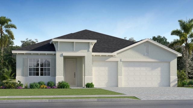 1169 SE Crosswood Way, Port Saint Lucie, FL 34984 - single story home featuring a garage, roof with shingles, driveway, and stucco siding