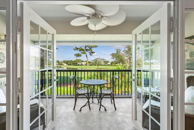 10739 Quail Covey Rd Azalea, Unit Azalea, Boynton Beach, FL 33436 - balcony with ceiling fan